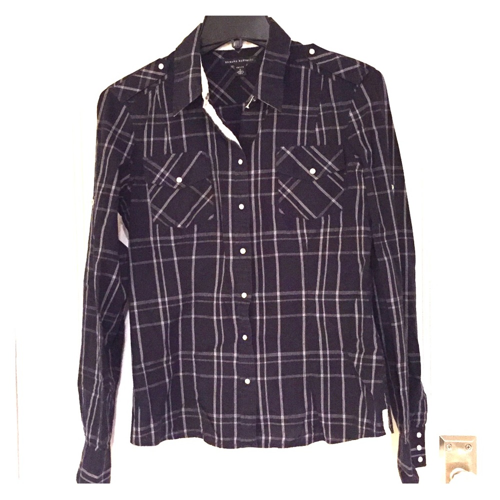 Banana Republic pearl-snap